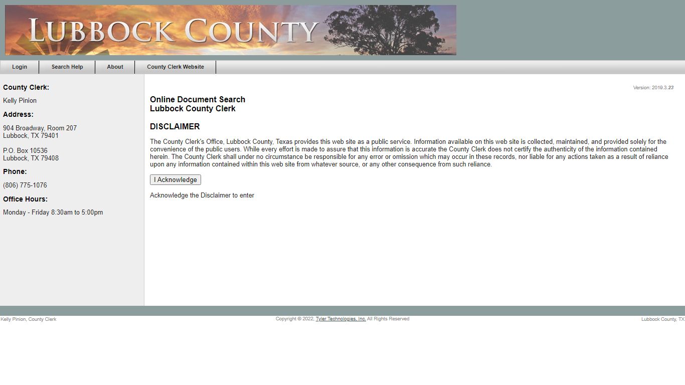 Lubbock County County Clerk Online Document Search